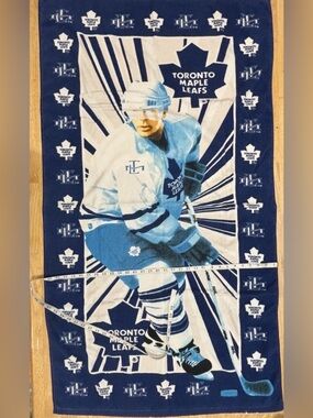 Vintage Toronto Maple Leafs Beach Towel Rare Large Size Big NHL Hockey Merch